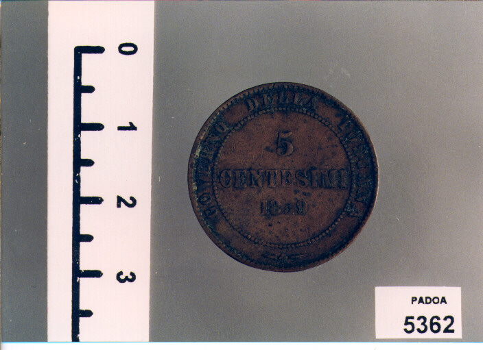 CENTESIMI 5 (SEC. XIX D.C)