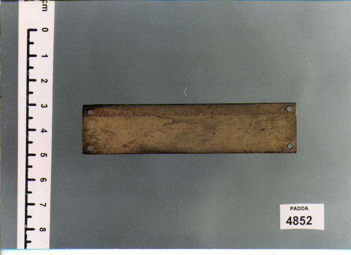 PLACCHETTA (SEC. XIX D.C)