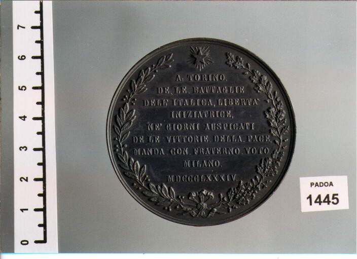 MEDAGLIA di CALVI GAETANO, NAYMILLER (SEC. XIX D.C)