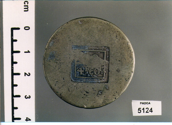 SCUDO DA FRANCHI 4 E CENTESIMI 60 (SEC. XIX D.C)