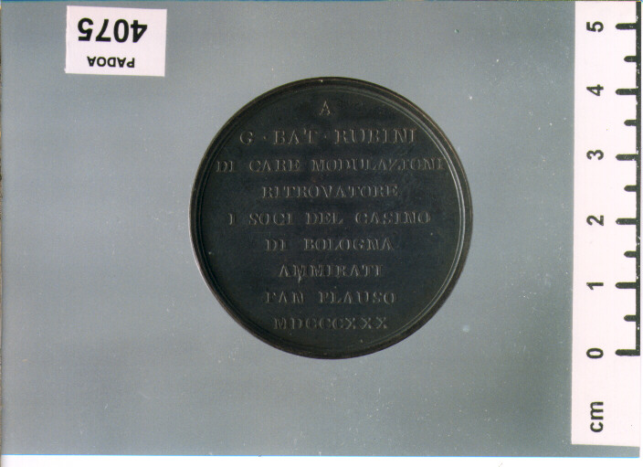 MEDAGLIA (SEC. XIX D.C)