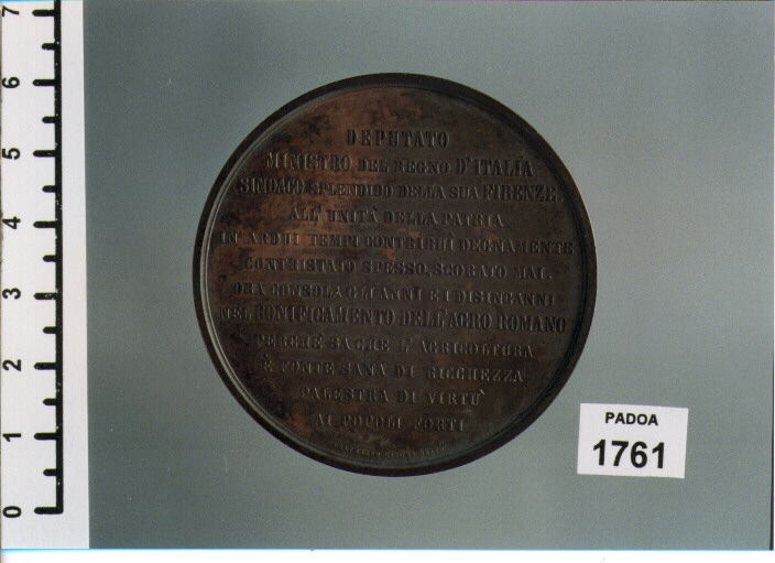 MEDAGLIA di VAGNETTI GIOVANNI (SEC. XIX D.C)