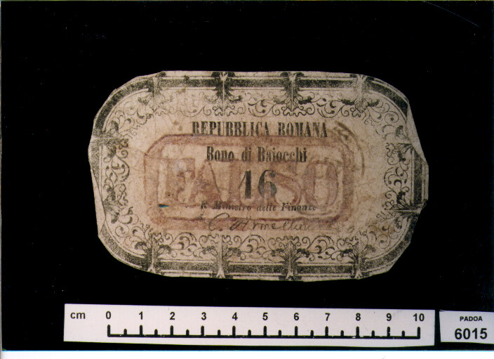 FALSO DI BUONO DI BAIOCCHI 16 (SEC. XIX D.C)