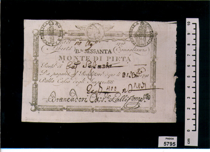 CEDOLINA DA BAIOCCHI 60 (SEC. XVIII D.C)