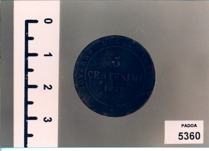 CENTESIMI 5 (SEC. XIX D.C)