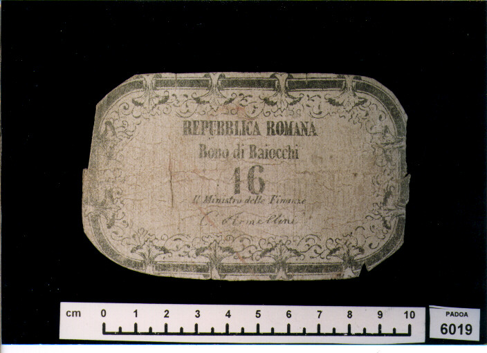 FALSO DI BUONO DI BAIOCCHI 16 (SEC. XIX D.C)