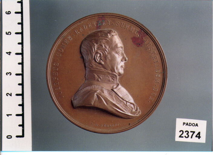 MEDAGLIA di SCHARFF JOHANN MICHAEL (SEC. XIX D.C)