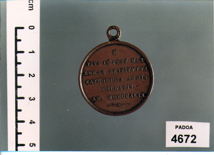 MEDAGLIA di CERBARA NICCOLO' (SEC. XIX D.C)