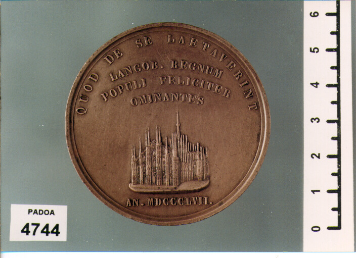 MEDAGLIA di CANZANI DEMETRIO (SEC. XIX D.C)
