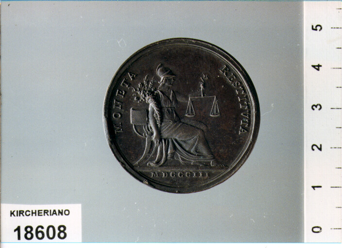 MEDAGLIA di HAMERANI GIOACCHINO (SEC. XIX D.C)