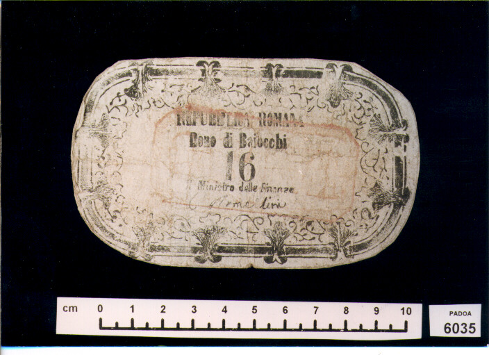 FALSO DI BUONO DI BAIOCCHI 16 (SEC. XIX D.C)