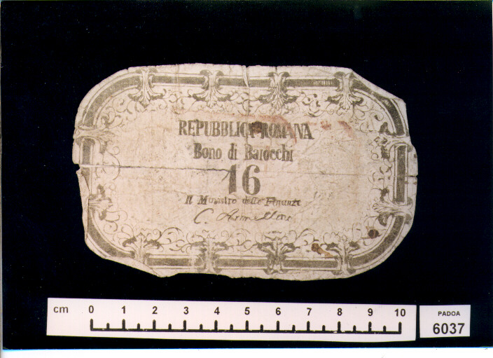FALSO DI BUONO DI BAIOCCHI 16 (SEC. XIX D.C)