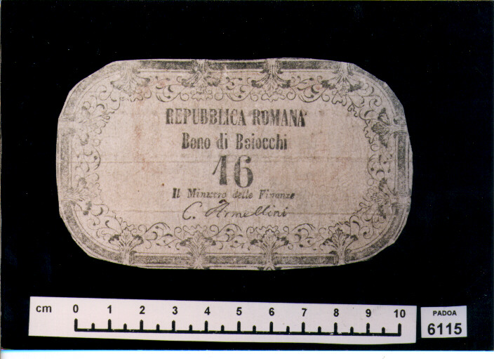 FALSO DI BUONO DI BAIOCCHI 16 (SEC. XIX D.C)