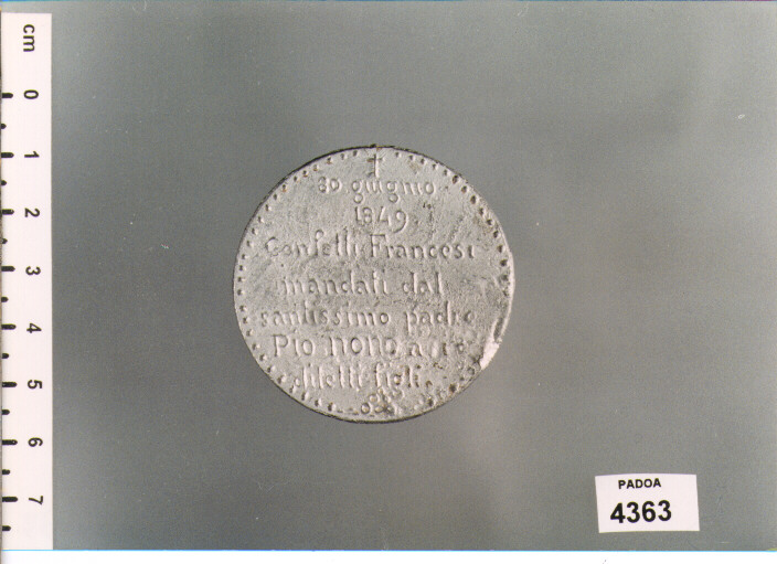 MEDAGLIA (SEC. XIX D.C)