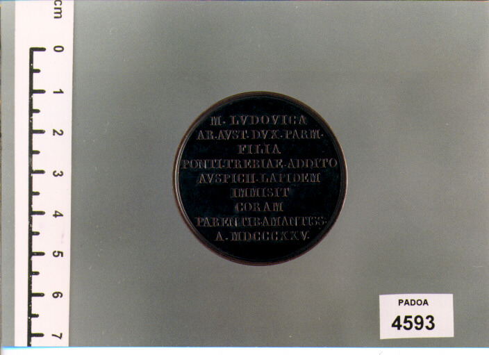 MEDAGLIA di Manfredini Luigi (SEC. XIX D.C)