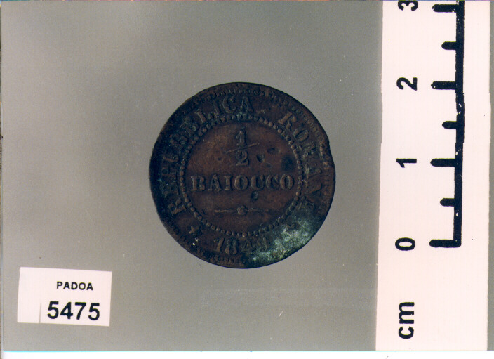 BAIOCCO 1/2 di CERBARA NICCOLO' (SEC. XIX D.C)