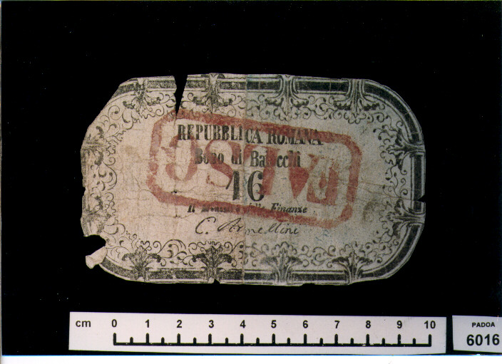 FALSO DI BUONO DI BAIOCCHI 16 (SEC. XIX D.C)