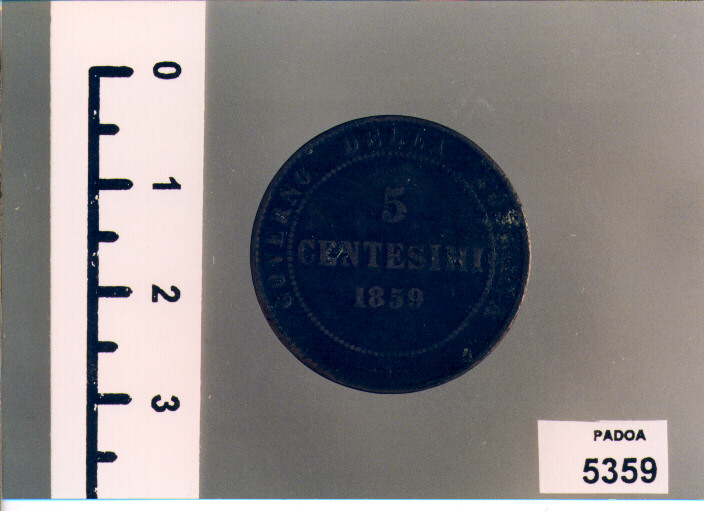 CENTESIMI 5 (SEC. XIX D.C)