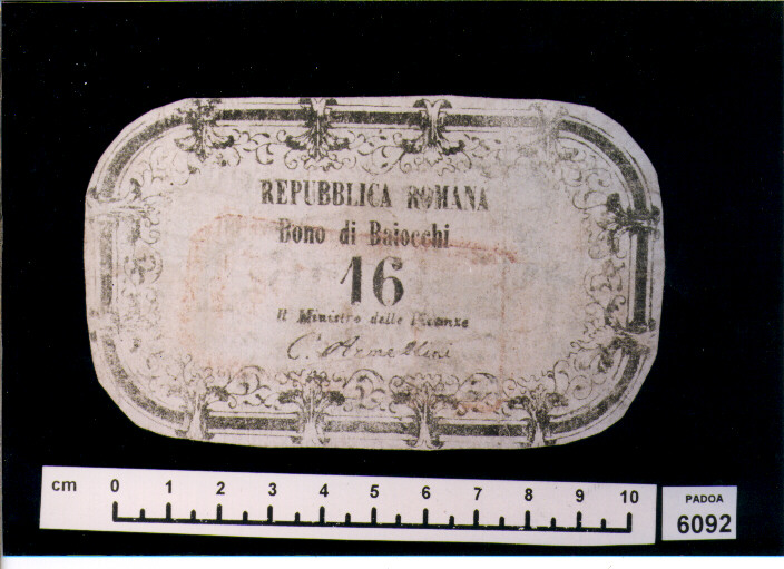 FALSO DI BUONO DI BAIOCCHI 16 (SEC. XIX D.C)