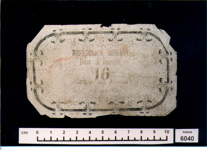 FALSO DI BUONO DI BAIOCCHI 16 (SEC. XIX D.C)