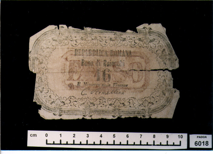 FALSO DI BUONO DI BAIOCCHI 16 (SEC. XIX D.C)