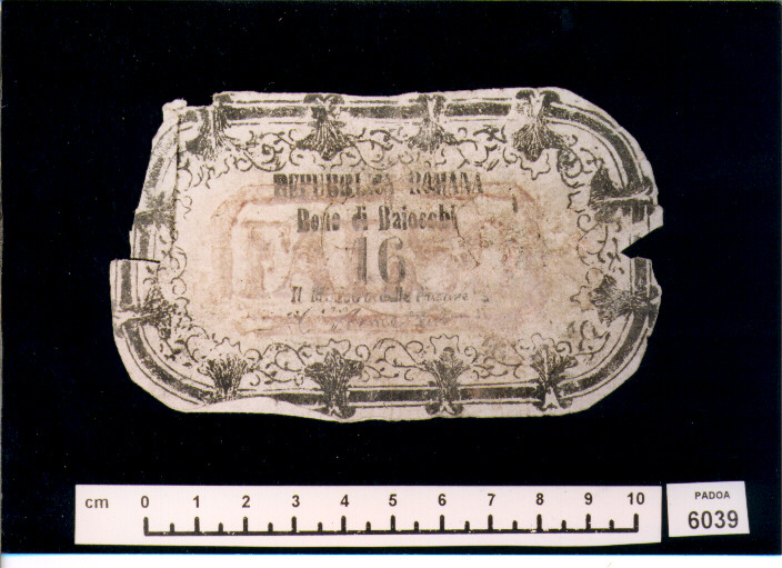 FALSO DI BUONO DI BAIOCCHI 16 (SEC. XIX D.C)