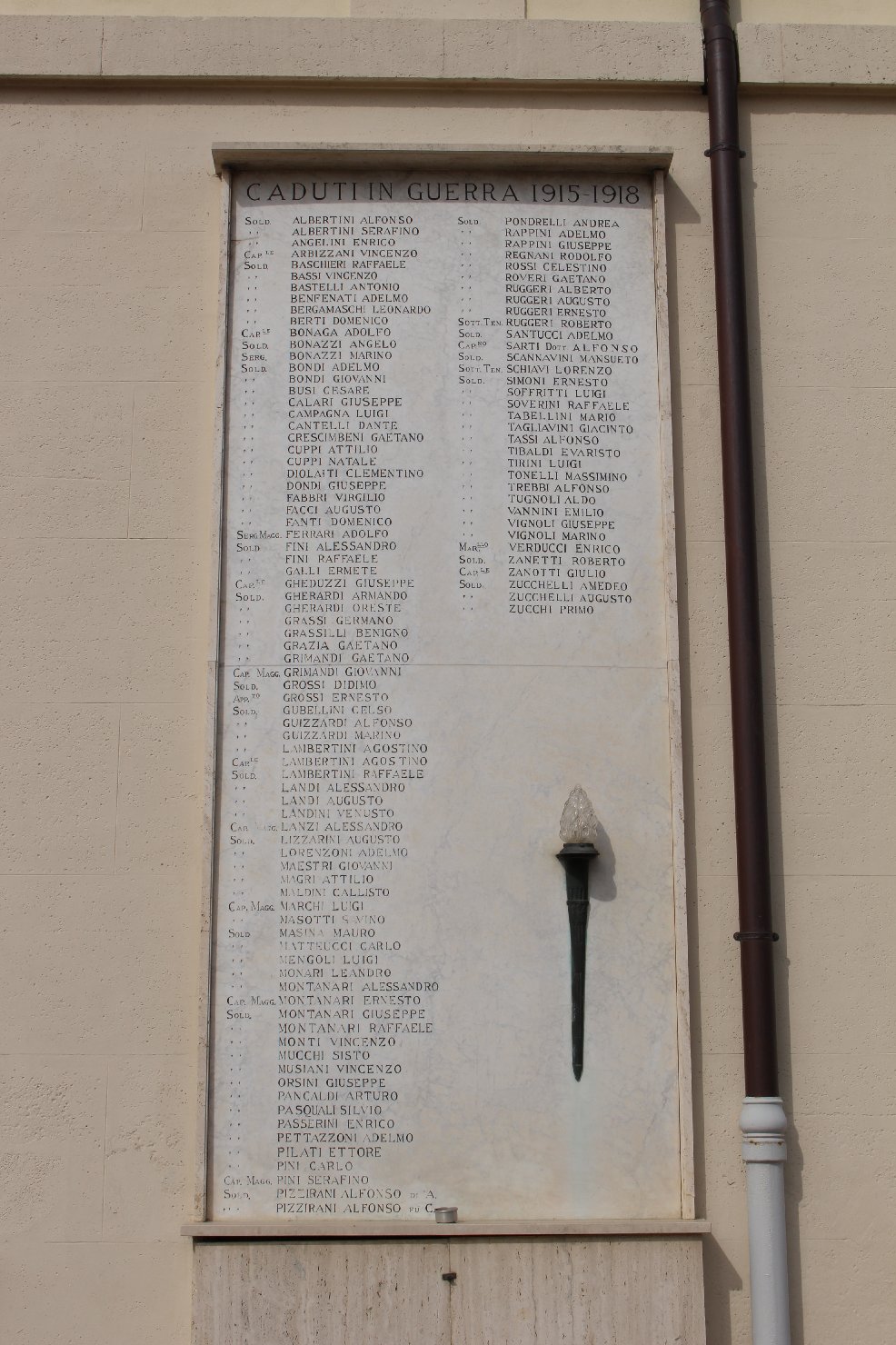 lapide commemorativa ai caduti - ambito bolognese (sec. XX)