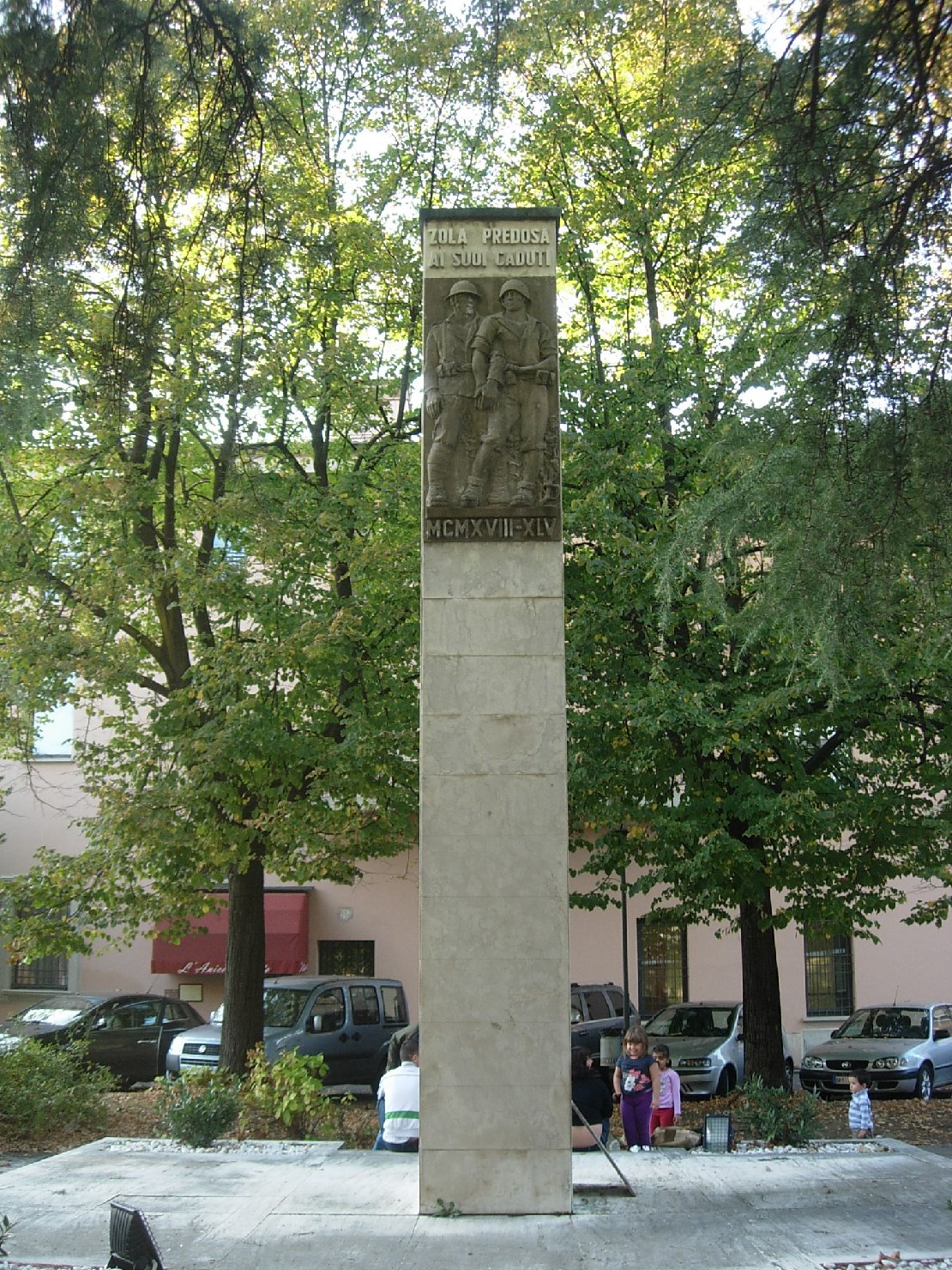 figura di soldato: fante (monumento ai caduti - a cippo) - bottega bolognese (sec. XX)