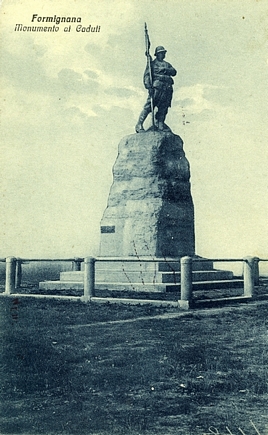figura di soldato che porta la bandiera (monumento ai caduti - a montagna figurata) di Borghesani Alfonso (sec. XX)