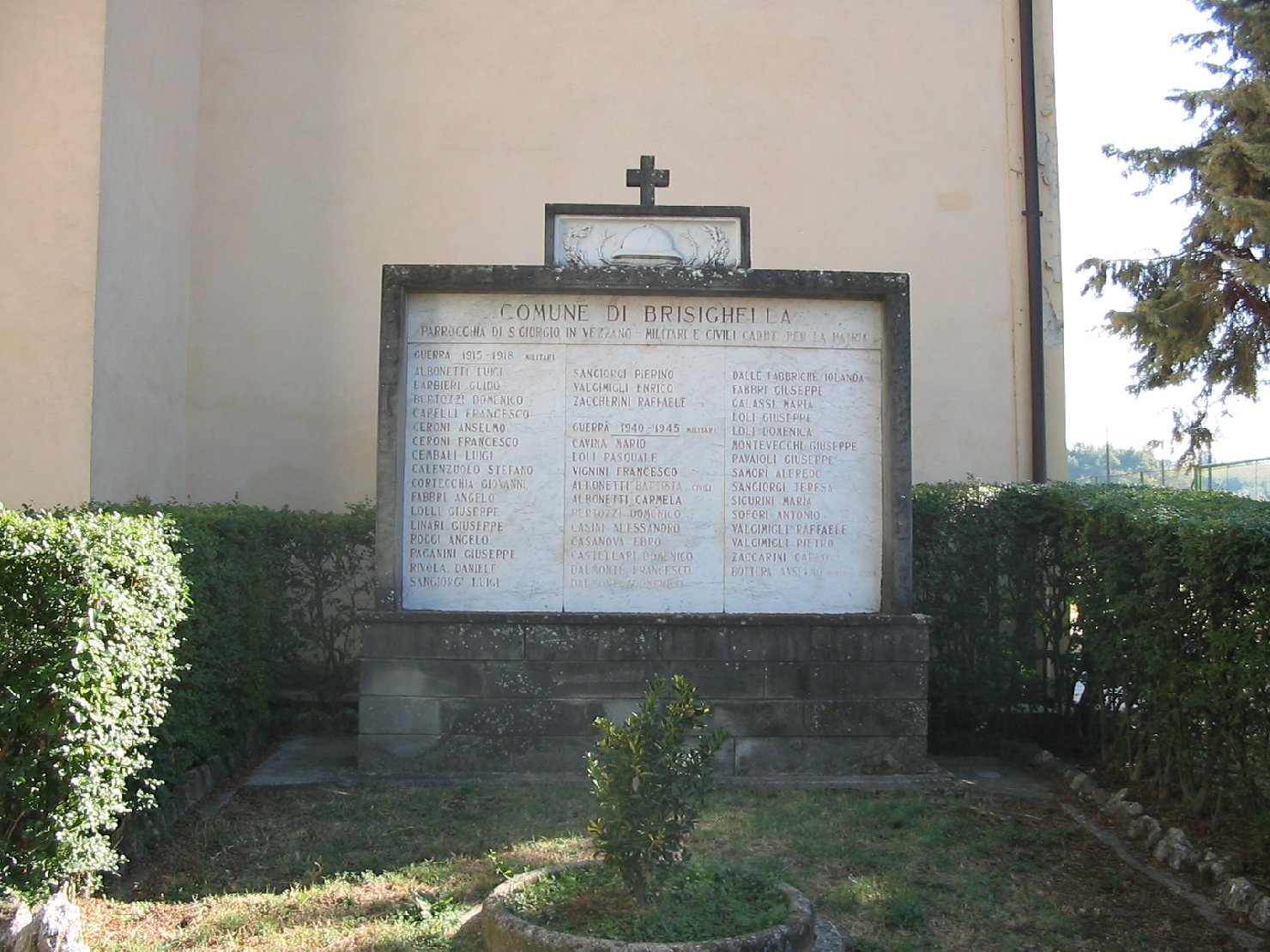 lapide commemorativa ai caduti - ambito romagnolo (sec. XX)