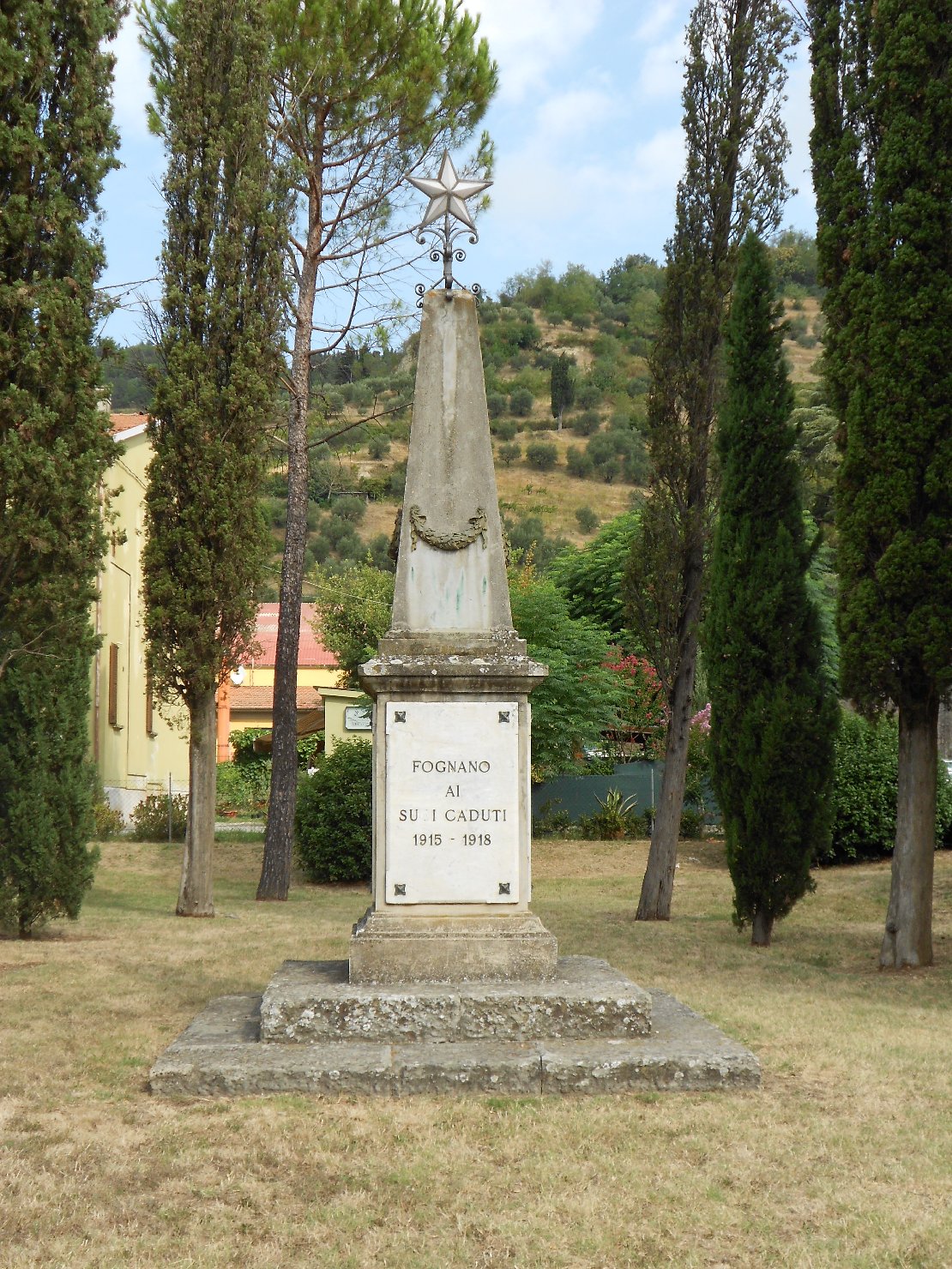 monumento ai caduti - ad obelisco - ambito romagnolo (sec. XX)
