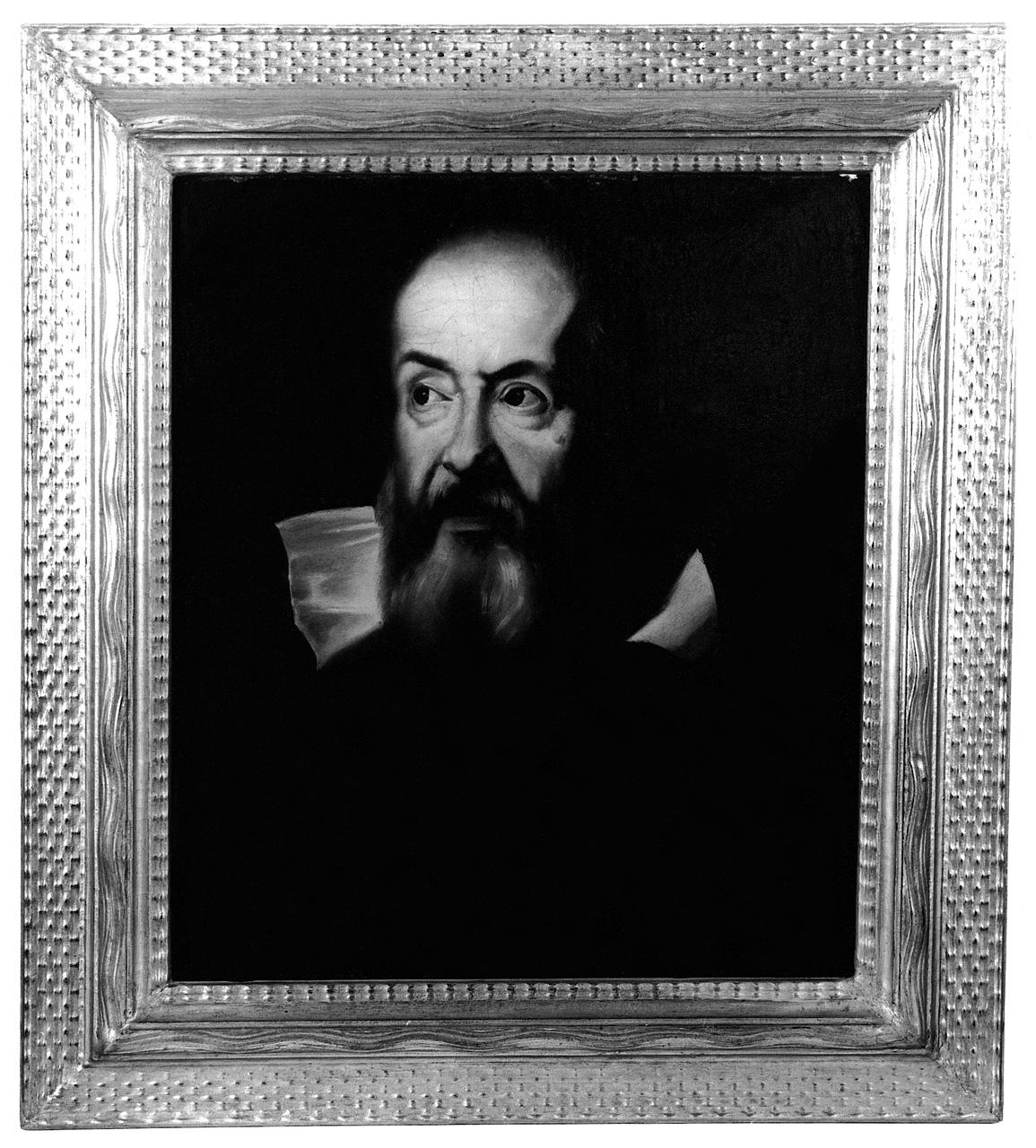 Galileo Galilei, ritratto d'uomo (dipinto) - ambito toscano (sec. XIX)