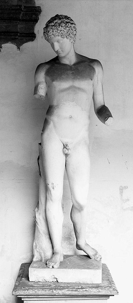 Antinoo, giovane nudo (statua) - bottega romana (secc. XVIII/ XIX)