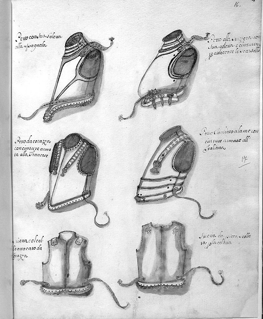 armature (disegno) - ambito toscano (secc. XVII/ XVIII)
