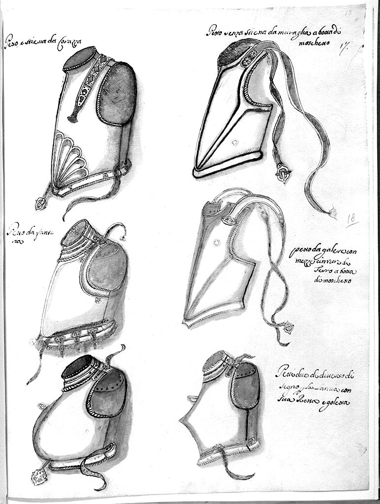 armature (disegno) - ambito toscano (secc. XVII/ XVIII)