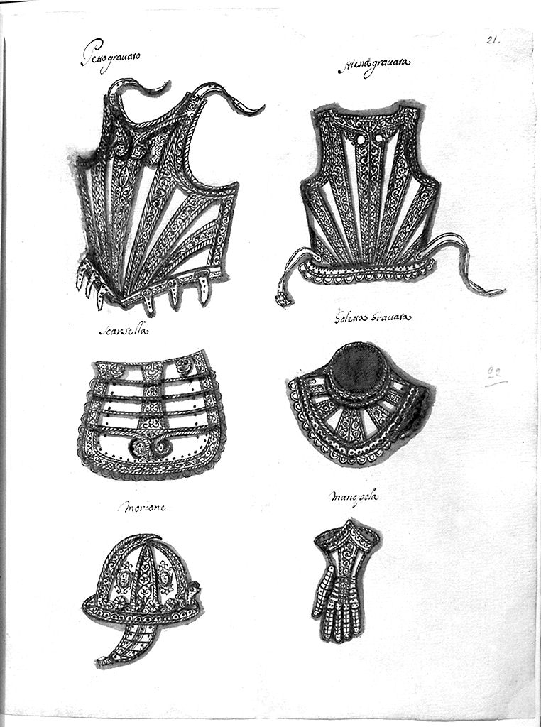 armature (disegno) - ambito toscano (secc. XVII/ XVIII)