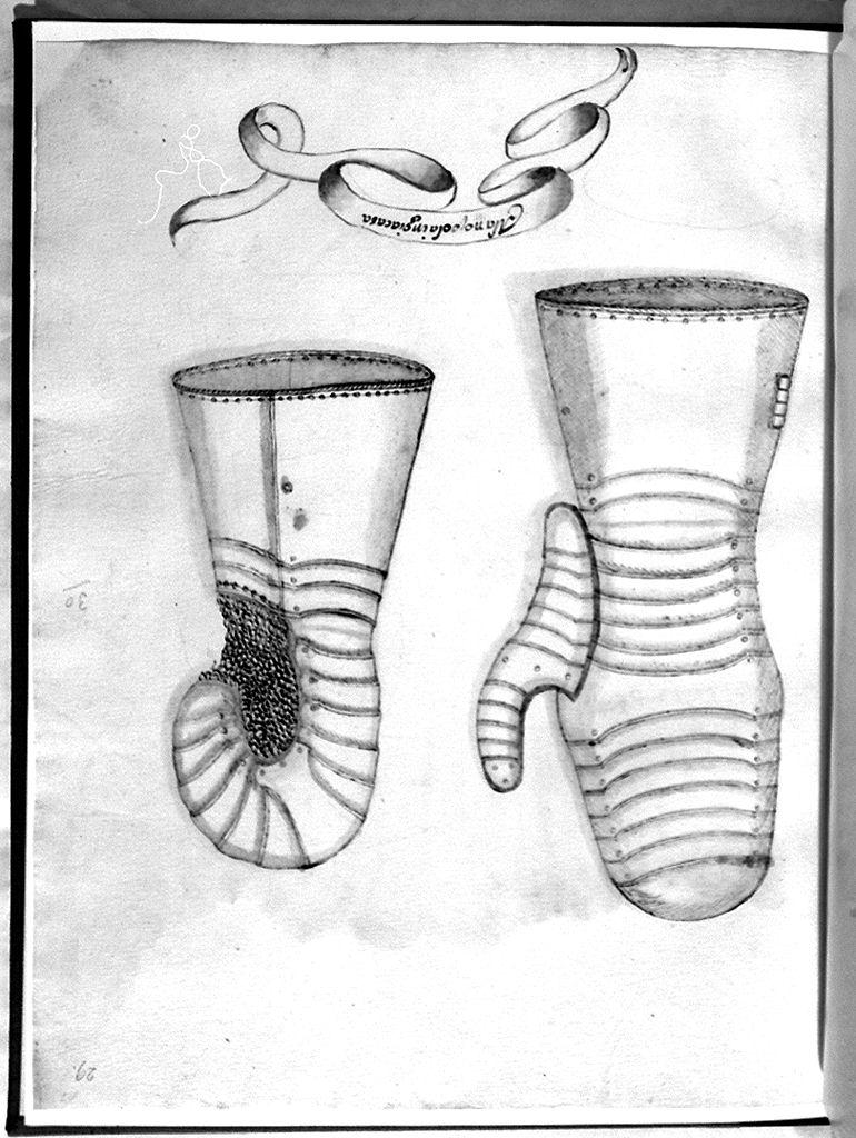 manopola (disegno) - ambito toscano (secc. XVII/ XVIII)