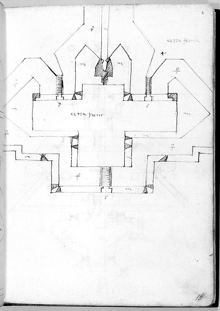 architettura (disegno) - ambito toscano (sec. XVI)