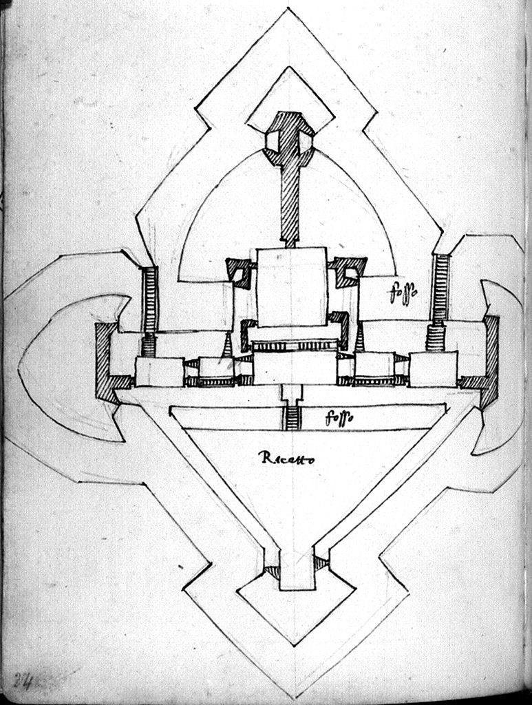 architettura (disegno) - ambito toscano (sec. XVI)