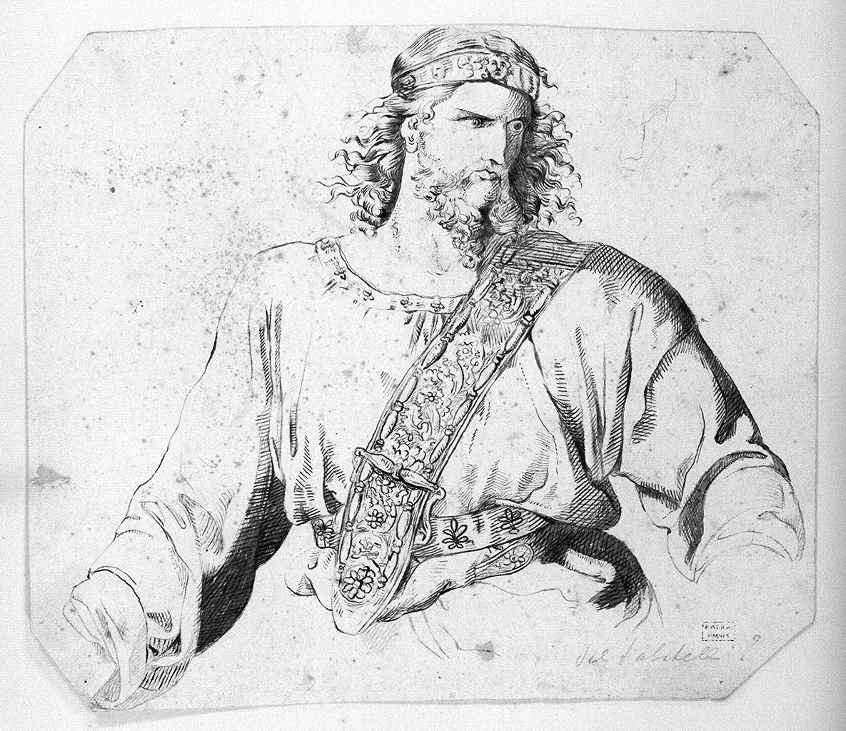 Cristo giudice (disegno) di Sabatelli Luigi (sec. XIX)