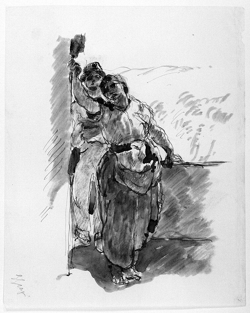 figure femminili (disegno) di Graziosi Giuseppe (sec. XX)