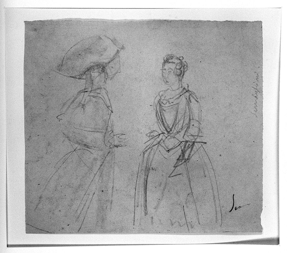 festa mascherata (disegno) di Semeghini Pio (sec. XX)