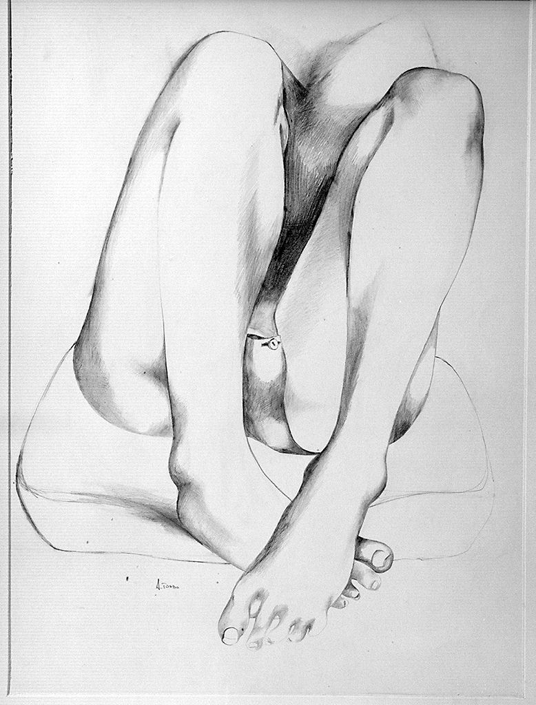 gambe femminili (disegno) di Tondo Anna (sec. XX)