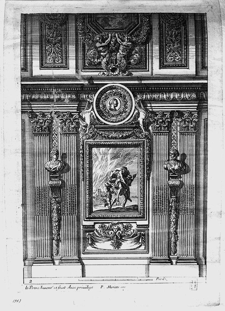 motivi decorativi architettonici (stampa) di Le Pautre Jean (metà sec. XVII)