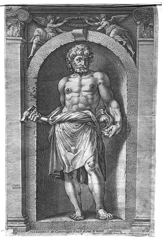 divinità primordiali (stampa smarginata, serie) di Guidi Raffaello, Polidoro da Caravaggio (sec. XVII)
