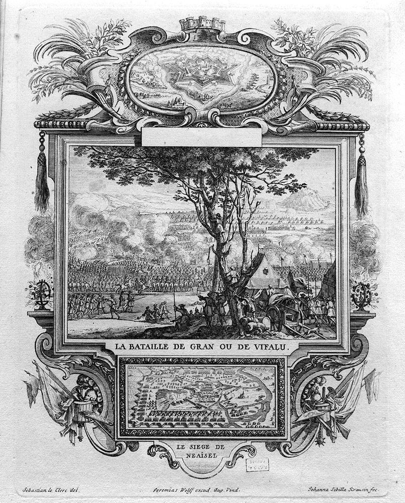 imprese militari di Carlo V di Lorena (stampa, serie) di Kuesel Johanna Sibilla, Le Clerc Sebastien (fine/ inizio secc. XVII/ XVIII)