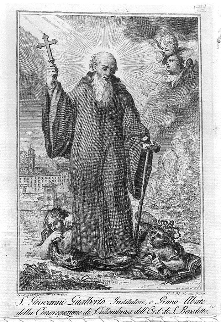 San Giovanni Gualberto (stampa) di Terreni Giuseppe Maria, Moschetti Giuseppe (seconda metà sec. XVIII)