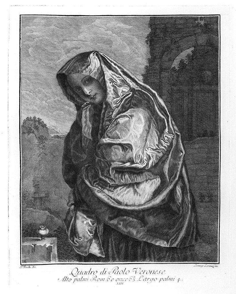 Santa Maria Maddalena (stampa) di Lorenzi Lorenzo, Zocchi Giuseppe, Caliari Paolo detto Paolo Veronese (sec. XVIII)