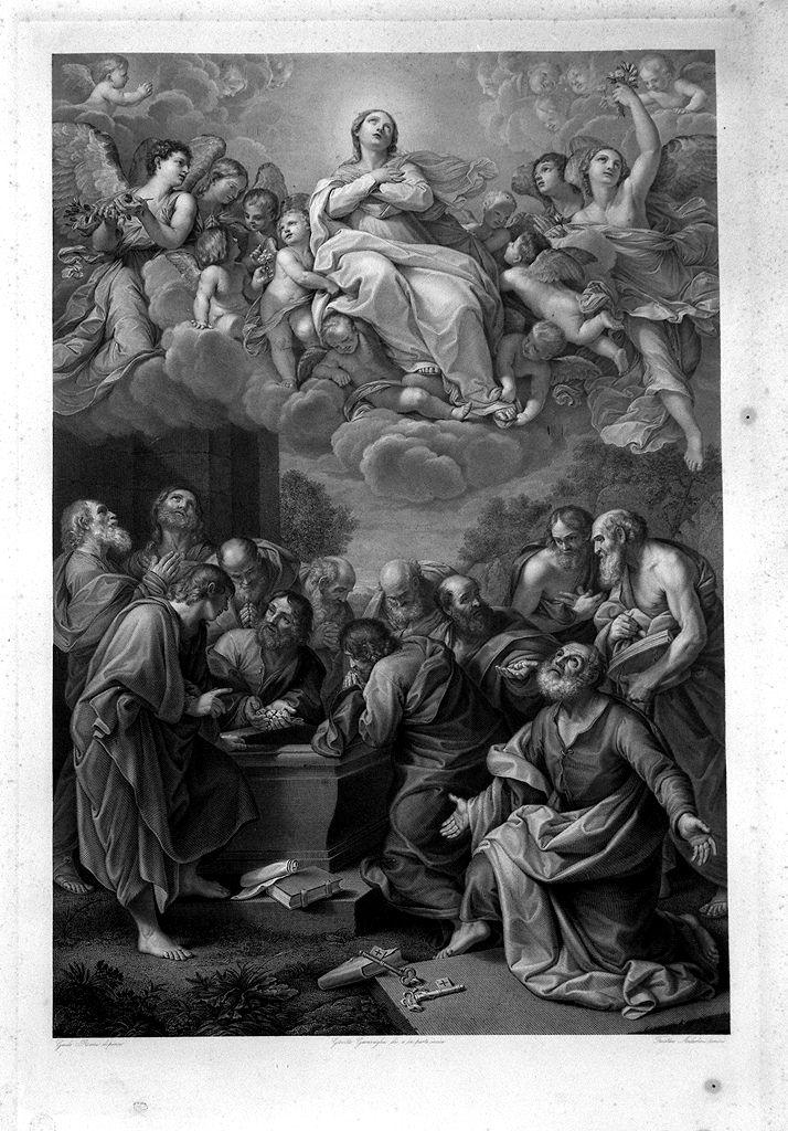 assunzione della Madonna (stampa) di Anderloni Faustino, Garavaglia Giovita, Reni Guido (sec. XIX)