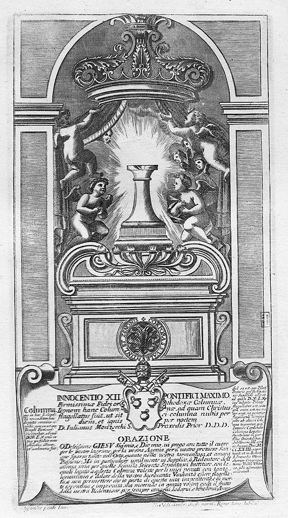 colonna della flagellazione (stampa) di Oddi Nicola, Gaulli Alesssandro (sec. XVIII)